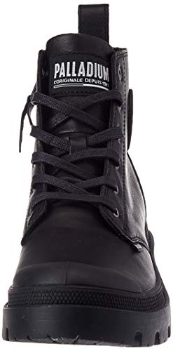 Palladium Pallabase Leather, Botas Cortas al Tobillo Mujer, Negro, 38 EU