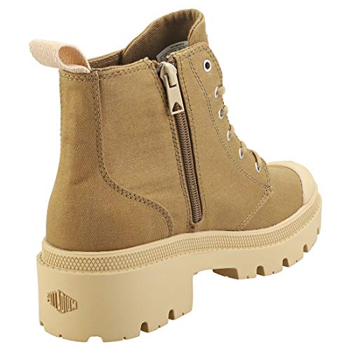 Palladium Pallabase Twill, Botas Cortas al Tobillo Mujer, Butternut, 43 EU
