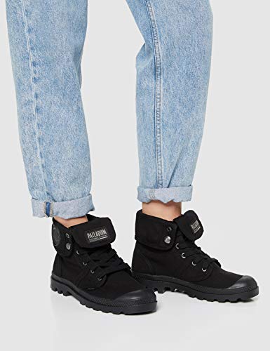 Palladium Pallabrouse Baggy, Zapatillas Altas Mujer, Negro (Black/Black 466), 39 EU