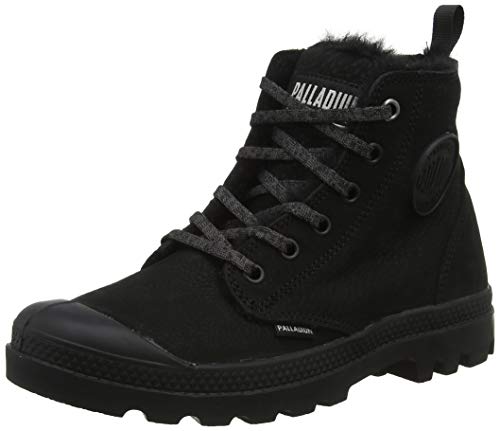 Palladium Pampa Hi Zip WL, Botas Slouch para Mujer, Negro (Black/Black 466), 39 EU