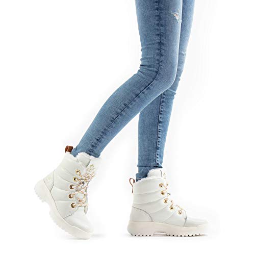 PANAMA JACK Botas de Mujer Holland B4 Napa Blanco/White 40 EU
