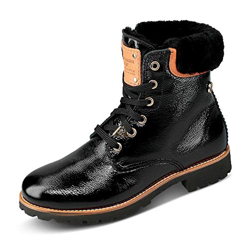 PANAMA JACK Botas de Mujer Panama 03 Igloo Trav B14 Charol Negro/Black 38 EU