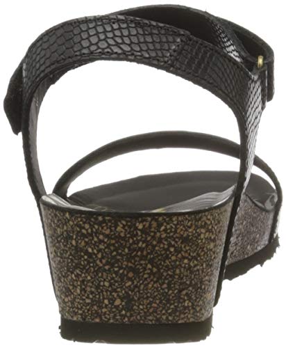Panama Jack Capri Amazonic, Sandalia con Pulsera Mujer, Negro (Negro B2), 40 EU