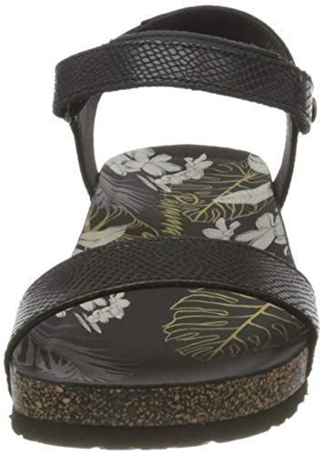 Panama Jack Capri Amazonic, Sandalia con Pulsera Mujer, Negro (Negro B2), 40 EU