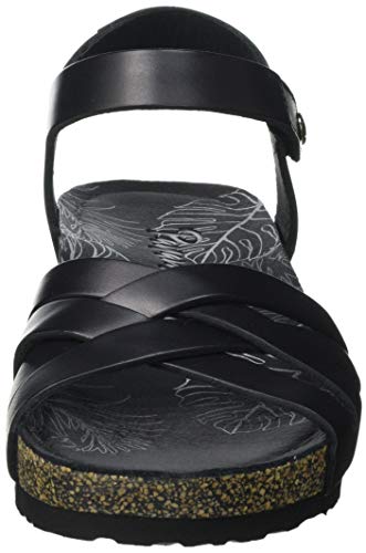 Panama Jack Chia Nature, Sandalias con cua Mujer, Negro, 42 EU