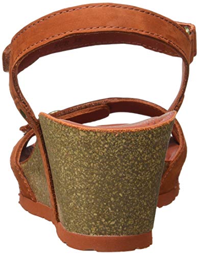 Panama Jack Julia Basics, Sandalias con cuña Mujer, Rostbraun, 41 EU