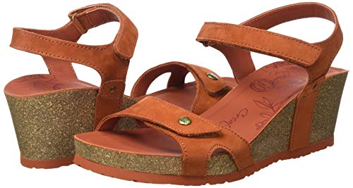Panama Jack Julia Basics, Sandalias con cuña Mujer, Rostbraun, 41 EU