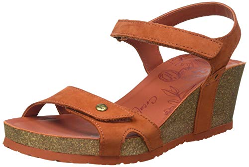 Panama Jack Julia Basics, Sandalias con cuña Mujer, Rostbraun, 41 EU