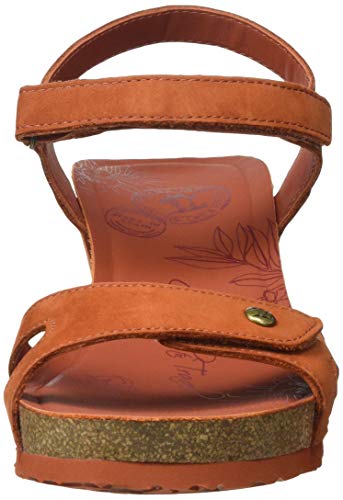 Panama Jack Julia Basics, Sandalias con cuña Mujer, Rostbraun, 41 EU