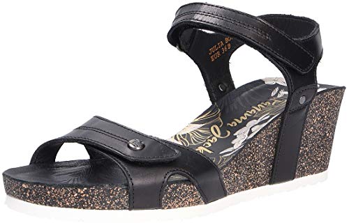 Panama Jack Julia Boulevard, Sandalias con cuña Mujer, Schwarz, 42 EU