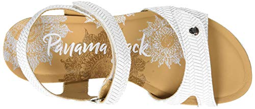 Panama Jack Julia Menorca, Sandalia con Pulsera Mujer, Blanco (Blanco B5), 38 EU