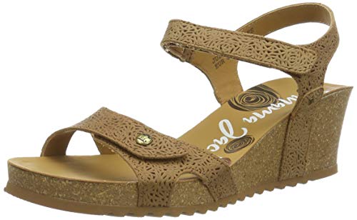 Panama Jack Julia Roses, Sandalia con Pulsera Mujer, Beige (Vison B3), 39 EU