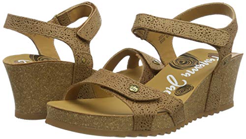Panama Jack Julia Roses, Sandalia con Pulsera Mujer, Beige (Vison B3), 39 EU