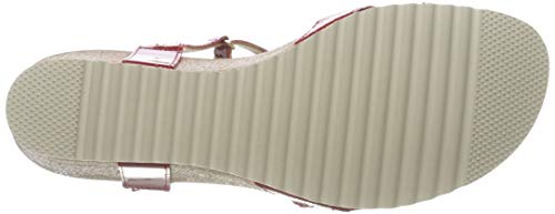 Panama Jack Julia Snake Charol, Sandalia con Pulsera Mujer, Rojo (Rojo B1), 41 EU