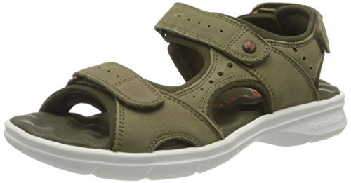 Panama Jack Salton, Sandalias Planas Hombre, Caqui, 42 EU