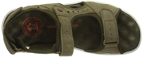 Panama Jack Salton, Sandalias Planas Hombre, Caqui, 42 EU