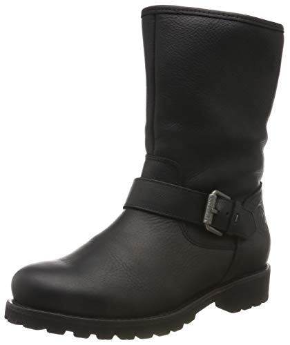 Panama Jack Singapur Igloo, Botas Estilo Motero Mujer, Negro (Negro B25), 37 EU