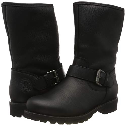Panama Jack Singapur Igloo, Botas Estilo Motero Mujer, Negro (Negro B25), 37 EU