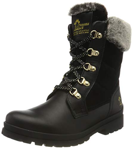 Panama Jack Tuscani, Bota Militar Mujer, Negro, 40 EU