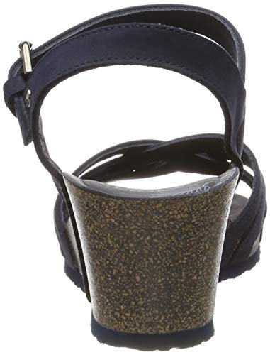 Panama Jack Vera Basics, Sandalia con Pulsera Mujer, Azul (Marino B7), 36 EU