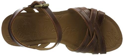 Panama Jack Vera Clay, Sandalia con Pulsera Mujer, Marrón (Cuero B1), 39 EU