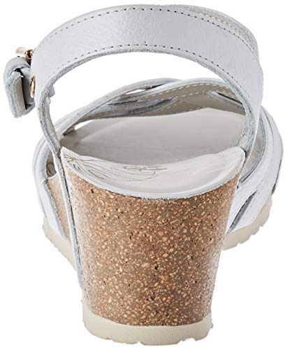 Panama Jack Vera Nacar, Sandalia con Pulsera Mujer, Blanco (Blanco B1), 37 EU