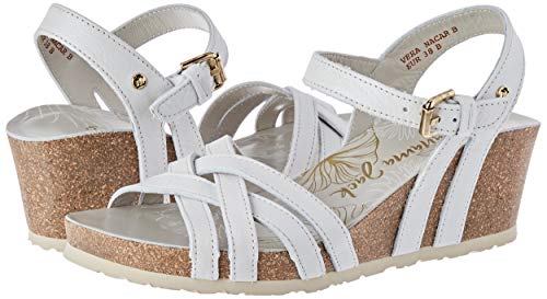 Panama Jack Vera Nacar, Sandalia con Pulsera Mujer, Blanco (Blanco B1), 37 EU