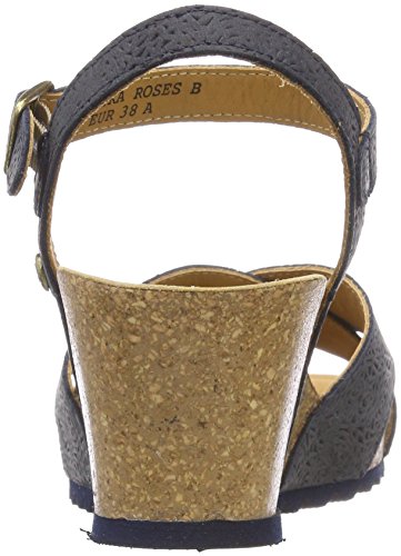 Panama Jack Vika Roses, Sandalia con Pulsera Mujer, Azul (Marino B5), 36 EU