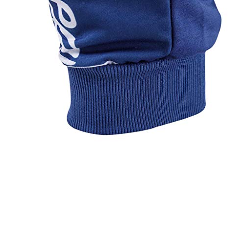 Pantalones Cortos Hombre Verano 2019 Nuevo SHOBDW Casual Impresión de Letras Pantalones Hombre Chandal Cordón Elástico Pantalones Cortos Hombre Deporte con Bolsillos Tallas Grandes(Azul,XL)