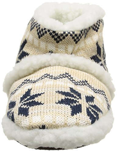 Pantuflas con forro polar, de esquimal, tejido Jacquard, azul (azul), 42/44