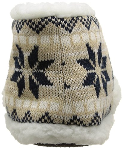 Pantuflas con forro polar, de esquimal, tejido Jacquard, azul (azul), 42/44