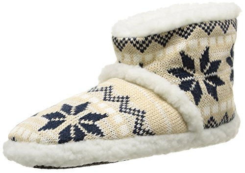 Pantuflas con forro polar, de esquimal, tejido Jacquard, azul (azul), 42/44