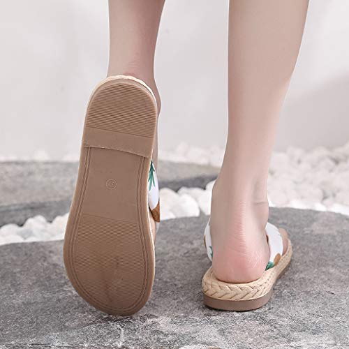 PAOLIAN Chanclas Mujer T-Strap Verano 2020 Sandalias Mujer de Dedo Playa Planas Chancletas Flip-Flops Piscina Zapatos Mujer Vestir Fiesta Casual Baratas Bohemia