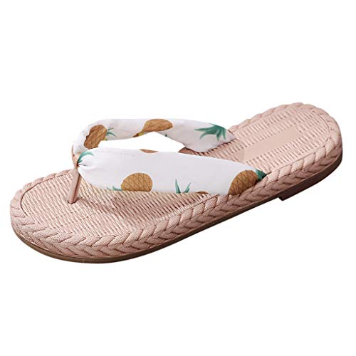 PAOLIAN Chanclas Mujer T-Strap Verano 2020 Sandalias Mujer de Dedo Playa Planas Chancletas Flip-Flops Piscina Zapatos Mujer Vestir Fiesta Casual Baratas Bohemia