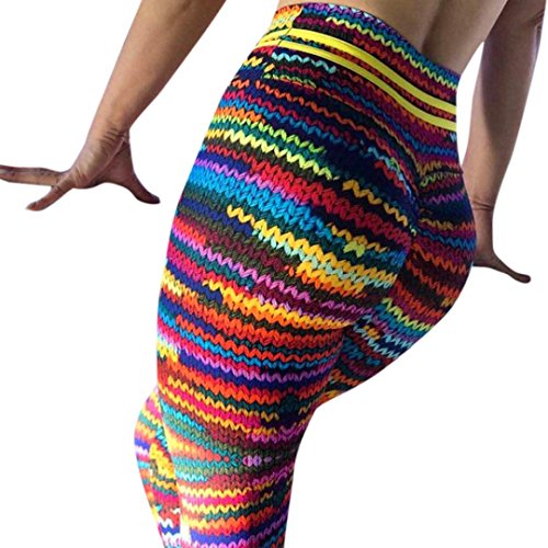 PAOLIAN Pantalones Leggings Vestir Deportivos Yoga para Mujer Verano 2018 Pantalones de Vestir Cintura Alta Elástica Leggings y Medias Pantalones Tejido de Lana (S