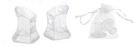 Par de Protectores de Tacón para Bodas (TALLA M - CLÁSICA) en BOLSA DE ORGANZA - Protector de Tacón Baratos para el césped para Invitadas de Bodas, para Zapatos y tacones