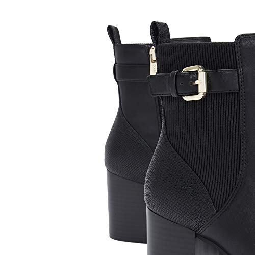 Parfois - Botines Tacón Alto Track Anckle Boot - Mujeres - Tallas 38 - Negro