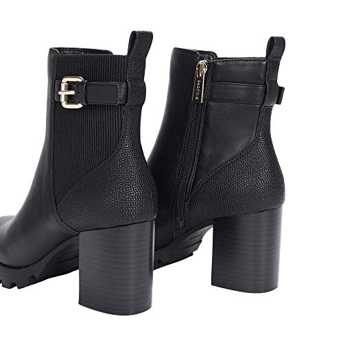 Parfois - Botines Tacón Alto Track Anckle Boot - Mujeres - Tallas 38 - Negro