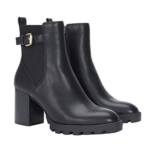 Parfois - Botines Tacón Alto Track Anckle Boot - Mujeres - Tallas 38 - Negro