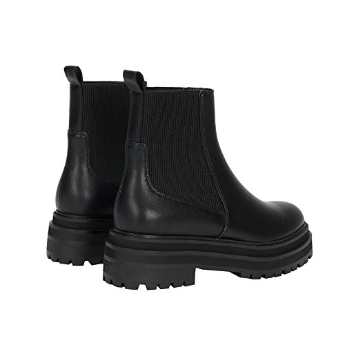 Parfois - Botines Tacón Bajo Platform Boot - Mujeres - Tallas 40 - Negro