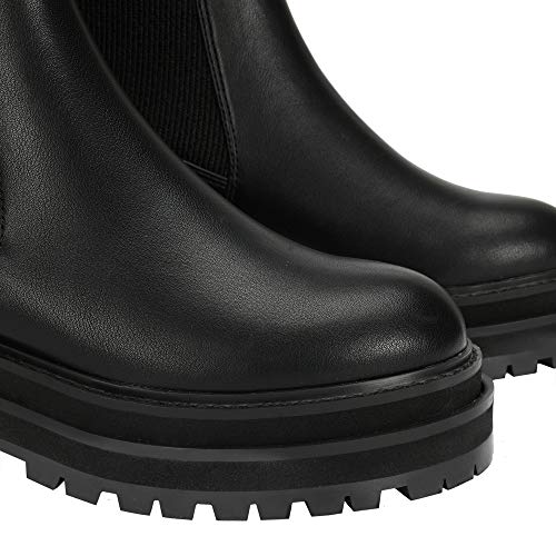 Parfois - Botines Tacón Bajo Platform Boot - Mujeres - Tallas 40 - Negro