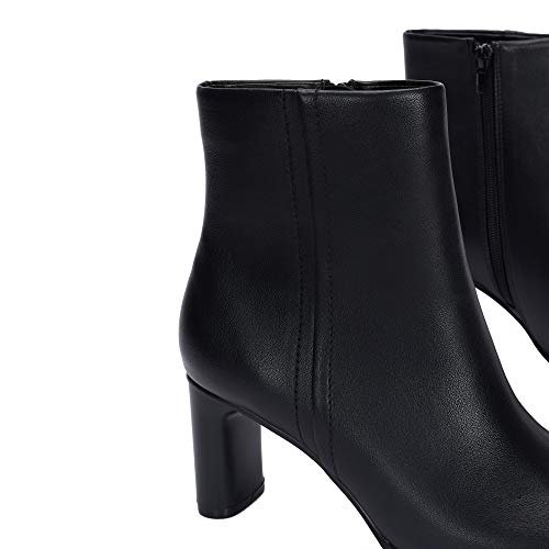 Parfois - Botines Tacón Medio Stack Heel Boot - Mujeres - Tallas 37 - Negro