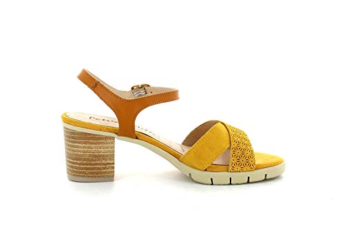 Patricia Miller Sandalia Ante Mostaza