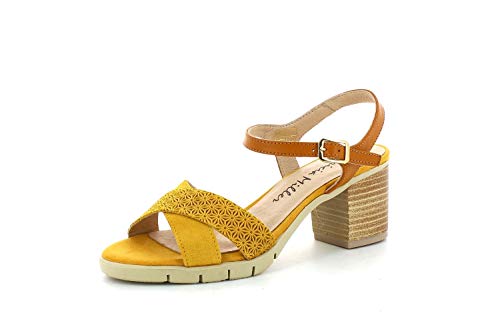 Patricia Miller Sandalia Ante Mostaza