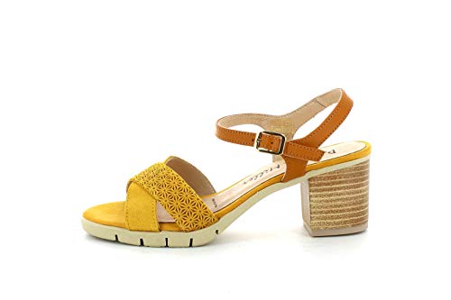 Patricia Miller Sandalia Ante Mostaza