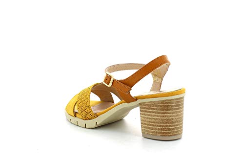 Patricia Miller Sandalia Ante Mostaza