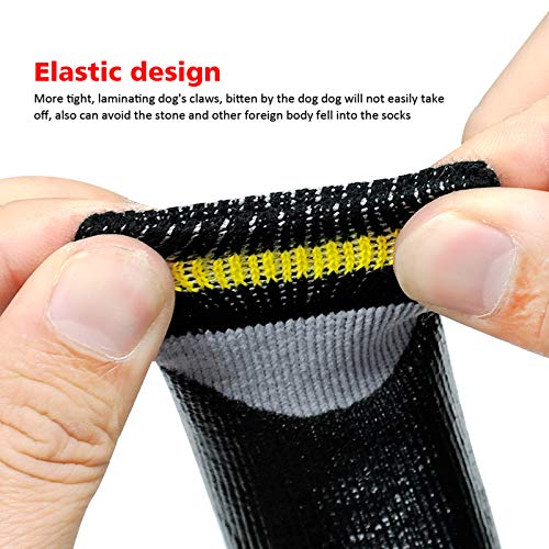 pawstrip Calcetines para Perros 4 Unidades Impermeables para Exteriores Antideslizantes para Perros Gatos Botines con Suela de Goma Protector de Pata para Perros Pequeños y Grandes