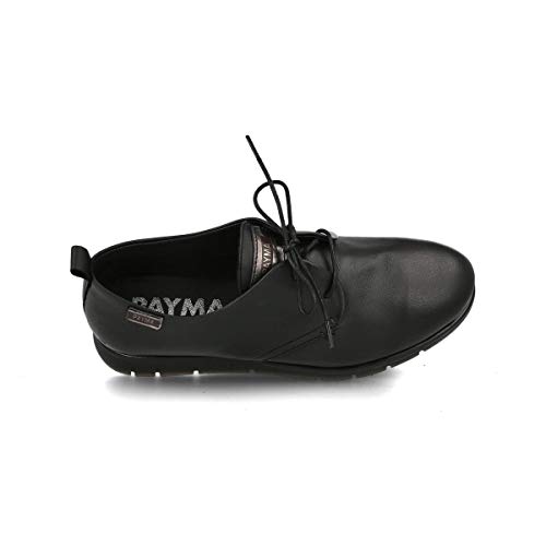 PAYMA - Zapatillas Deportivas Sneakers de Piel para Mujer. Zapatos Planos Casual Blucher. Cierre Cordones. Piel Super Flexible. Máxima Comodidad. Color Cuero, Azul Marino, Rojo, Negro y Blanco.