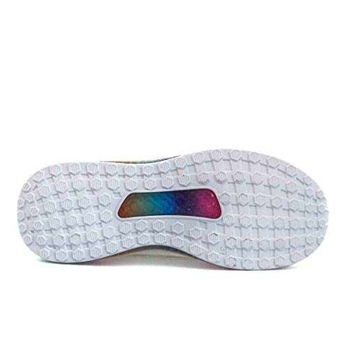 PAYMA - Zapatillas Sneakers Deportivas Mujer. Tenis Gimnasio, Deporte, Casual y Caminar. Malla traspirable. Blancas y Negras. Piso Transparente.