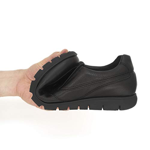 PAYMA - Zapatos de Trabajo, Uniforme y Hostelería de Piel para Hombre. Hechos en España. Acolchados. Repelentes al Agua. Suela de Goma de Caucho. Ideal Camareros, Uniformes. con/Sin Cordones y Velcro